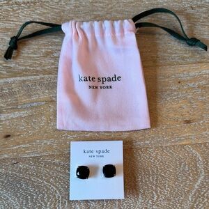 New never worn Kate Spade black and gold earrings